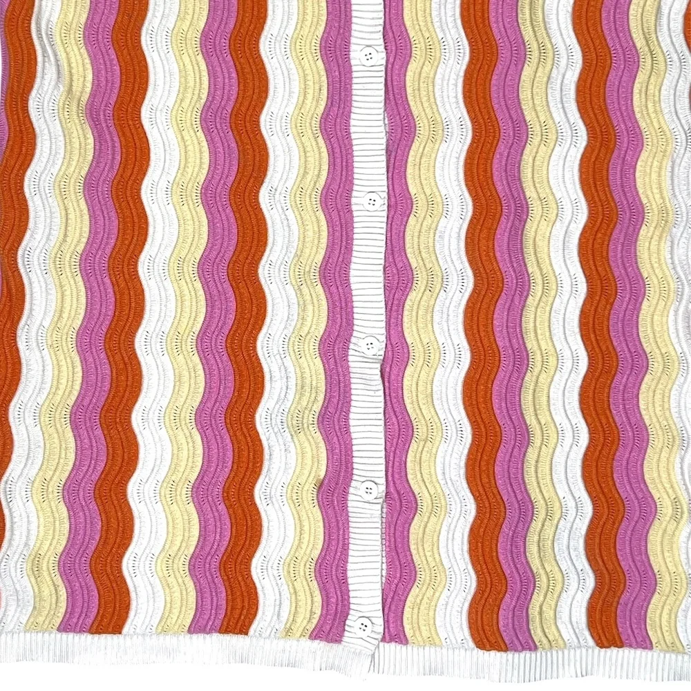 YLLW The Label Felix Knit Striped Mini Dress in Sorbet Size S/M - Picture 7 of 13
